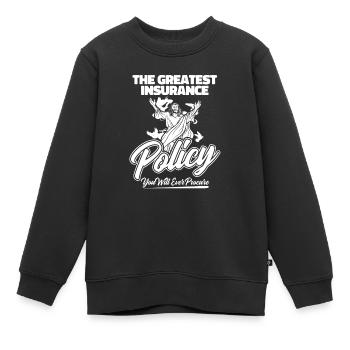 Christ Christianisme - Sweat Premium enfant bio - noir - Devant - AI Model Kid Female (0cm)