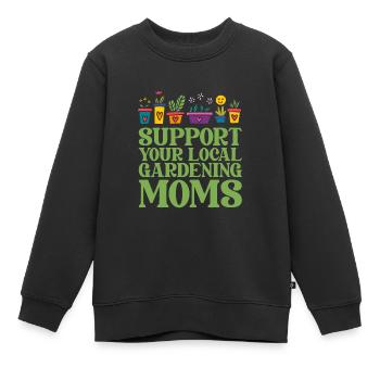 Hobby Jardinier Jardin Mère Horticulture Maman - Sweat Premium enfant bio - noir - Devant - AI Model Kid Female (0cm)