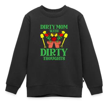 Hobby Jardinier Jardin Mère Horticulture Maman - Sweat Premium enfant bio - noir - Devant - AI Model Kid Female (0cm)