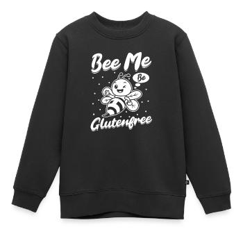 Glutenfrei Witzig - Kinder Premium Organic Sweatshirt - Schwarz - Vorne - AI Model Kid Female (0cm)