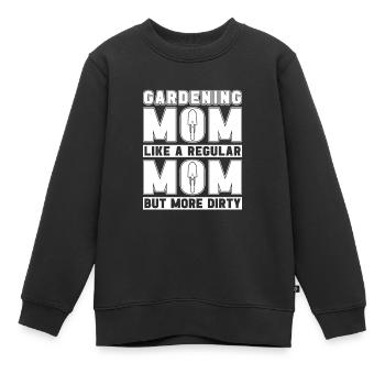 Hobby Jardinier Jardin Mère Horticulture Maman - Sweat Premium enfant bio - noir - Devant - AI Model Kid Female (0cm)