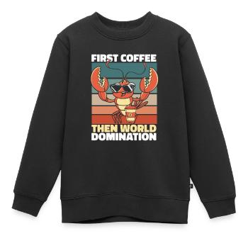 Hummer Lobster - Kinder Premium Organic Sweatshirt - Schwarz - Vorne - AI Model Kid Female (0cm)