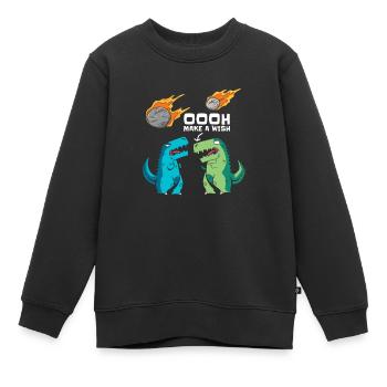 Redirection vers Space Space Dinosaur Astroid - Sweat Premium enfant bio - noir - Devant - AI Model Kid Female (0cm)