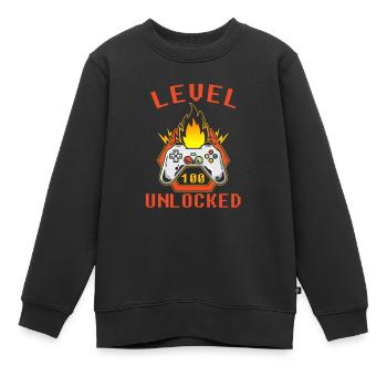 Manette de jeu Gamer - Sweat Premium enfant bio - noir - Devant - AI Model Kid Female (0cm)