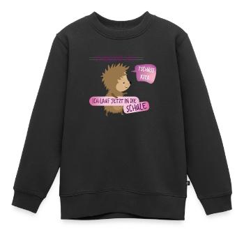 Tschüß Kita - Schulkind - Kinder Premium Organic Sweatshirt - Schwarz - Vorne - AI Model Kid Female (0cm)