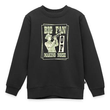 Fan Parade Brass Band Noise - Sweat Premium enfant bio - noir - Devant - AI Model Kid Female (0cm)