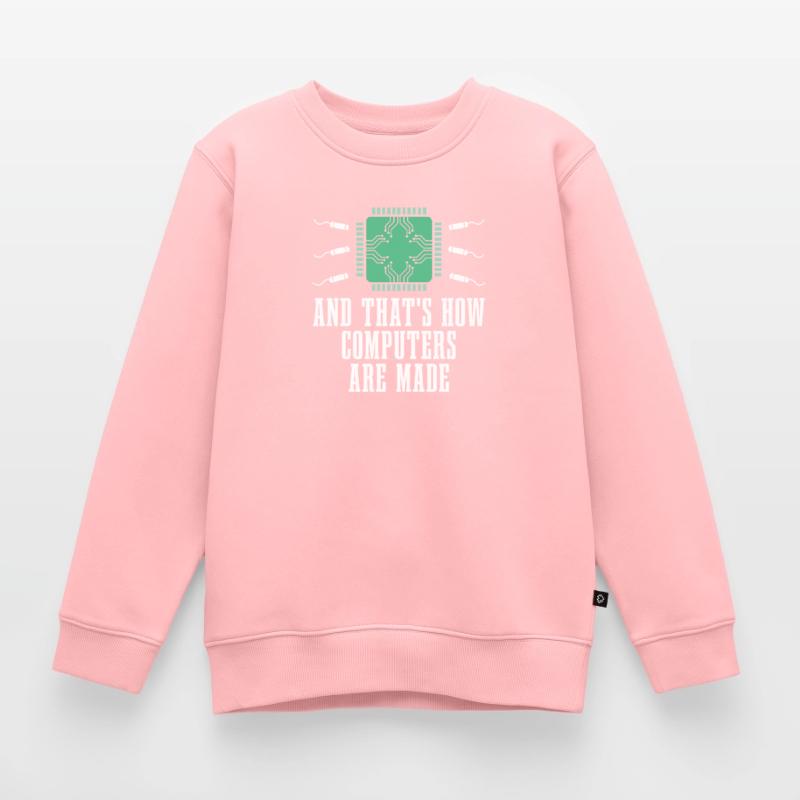 Developer, Coder, Programmer, Microchip Kids Premium Organic Sweatshirt