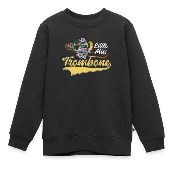 Spielmannszug Posaune Vermissen - Kinder Premium Organic Sweatshirt - Schwarz - Vorne - AI Model Kid Female (0cm)
