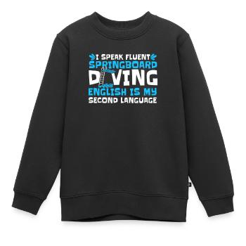 Diving Diving Funny - Kids Premium Organic Sweatshirt - black - Front - AI Model Kid Female (0cm)