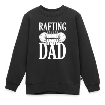 Rafting Rafting en eau vive - Sweat Premium enfant bio - noir - Devant - AI Model Kid Female (0cm)