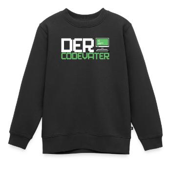 Développeur, Codeur, Programmeur, Informatique - Sweat Premium enfant bio - noir - Devant - AI Model Kid Female (0cm)