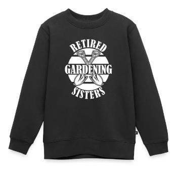 Jardinier amateur jardinier jardinier - Sweat Premium enfant bio - noir - Devant - AI Model Kid Female (0cm)
