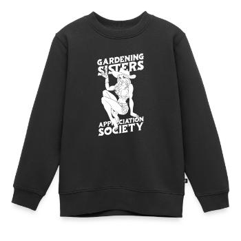 Jardinier amateur jardinier jardinier - Sweat Premium enfant bio - noir - Devant - AI Model Kid Female (0cm)