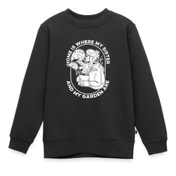 Jardinier amateur jardinier jardinier - Sweat Premium enfant bio - noir - Devant - AI Model Kid Female (0cm)
