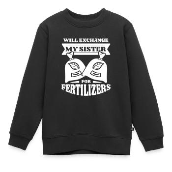 Jardinier amateur jardinier jardinier - Sweat Premium enfant bio - noir - Devant - AI Model Kid Female (0cm)