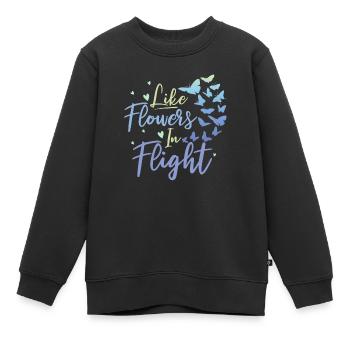 Hobbygärtner Garten Monarch - Kinder Premium Organic Sweatshirt - Schwarz - Vorne - AI Model Kid Female (0cm)
