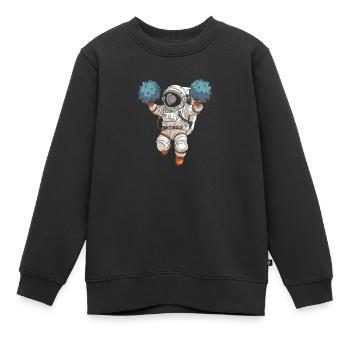 Cheerleader Cheerleading Astronaut - Kinder Premium Organic Sweatshirt - Schwarz - Vorne - AI Model Kid Female (0cm)