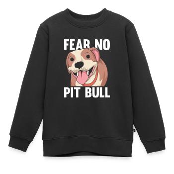 Pitbull Don't Be Afraid Pitbull Ban - Kids Premium Organic Sweatshirt - black - Front - AI Model Kid Female (0cm)