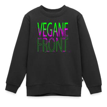 biologisch geburtstag humor weihnachten veganer - Kinder Premium Organic Sweatshirt - Schwarz - Vorne - AI Model Kid Female (0cm)