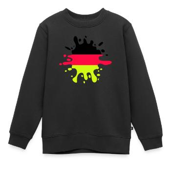 Blob de couleur Allemagne - Sweat Premium enfant bio - noir - Devant - AI Model Kid Female (0cm)