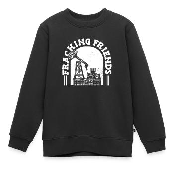 Ölfeld Bohrinsel Anlage Fracking - Kinder Premium Organic Sweatshirt - Schwarz - Vorne - AI Model Kid Female (0cm)