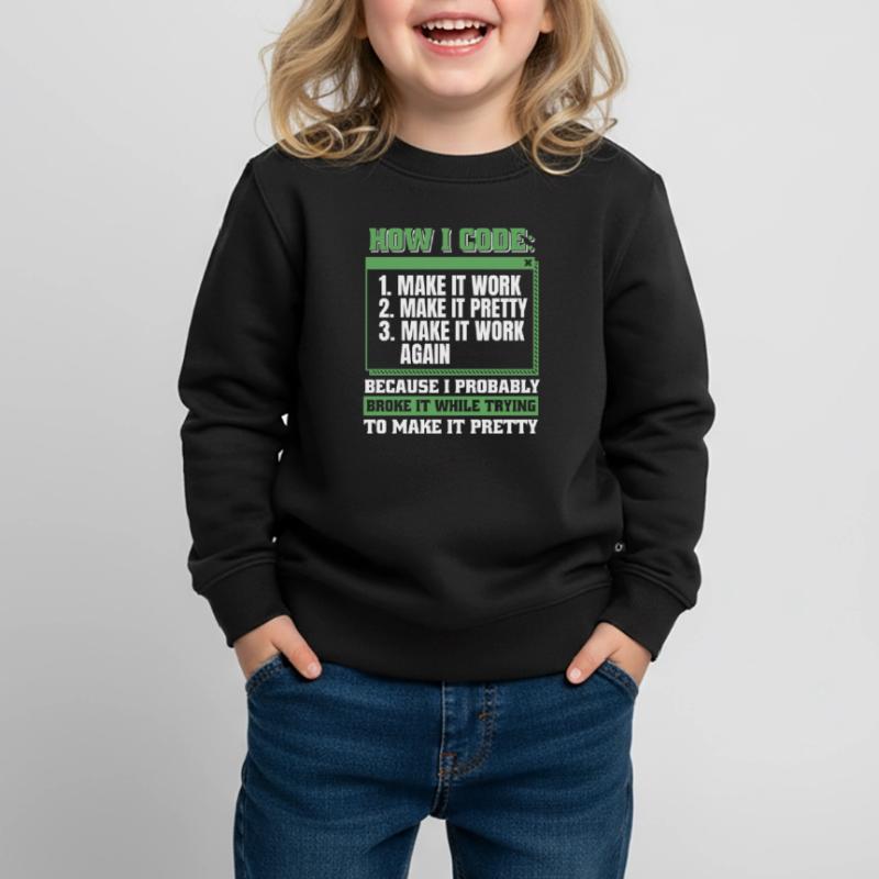 Developer, Coder, Programmer Kids Premium Organic Sweatshirt