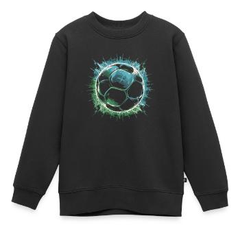Fußball Fußballer - Kinder Premium Organic Sweatshirt - Schwarz - Vorne - AI Model Kid Female (0cm)