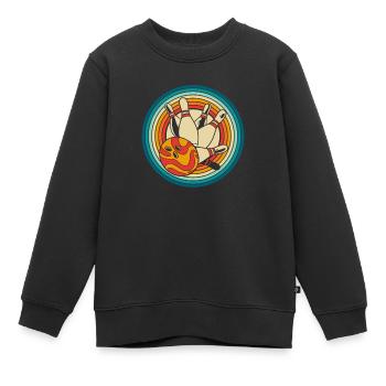 Bowling Bowlen Bowler - Kinder Premium Organic Sweatshirt - Schwarz - Vorne - AI Model Kid Female (0cm)