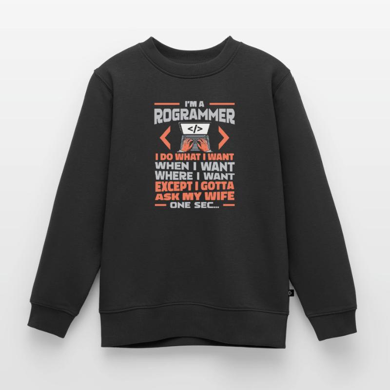 Developer, Coder, Programmer Kids Premium Organic Sweatshirt