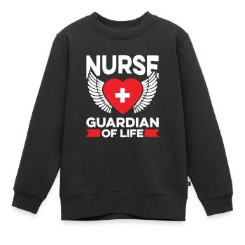 Krankenschwester Engel Spirituell - Kinder Premium Organic Sweatshirt - Schwarz - Vorne - AI Model Kid Female (0cm)