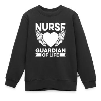 Krankenschwester Engel Spirituell - Kinder Premium Organic Sweatshirt - Schwarz - Vorne - AI Model Kid Female (0cm)