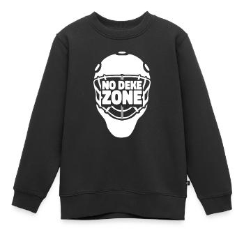 Eishockey Torwart Torwart - Kinder Premium Organic Sweatshirt - Schwarz - Vorne - AI Model Kid Female (0cm)