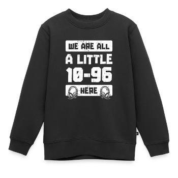 Emergency Call Control Center Operations Center - Kids Premium Organic Sweatshirt - black - Front - AI Model Kid Female (0cm)