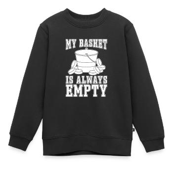 Eishockey Torwart Torwart Puck - Kinder Premium Organic Sweatshirt - Schwarz - Vorne - AI Model Kid Female (0cm)