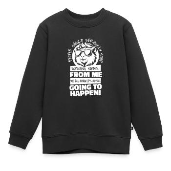 Cochon d’Inde Cochon d’Inde - Sweat Premium enfant bio - noir - Devant - AI Model Kid Female (0cm)