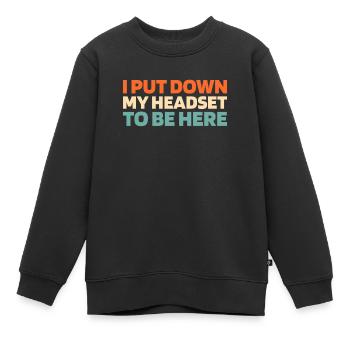 Emergency Call Control Center Operations Center - Kids Premium Organic Sweatshirt - black - Front - AI Model Kid Female (0cm)