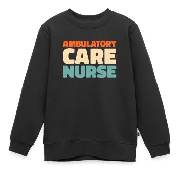 Krankenschwester Infirmière en soins ambulatoires - Sweat Premium enfant bio - noir - Devant - AI Model Kid Female (0cm)