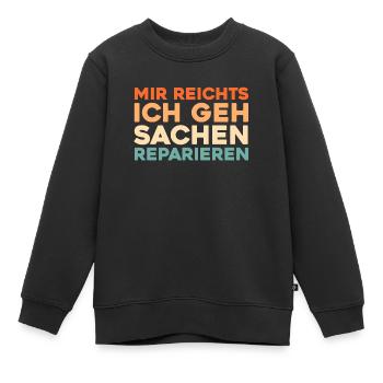 Kfz Mechaniker - Kinder Premium Organic Sweatshirt - Schwarz - Vorne - AI Model Kid Female (0cm)