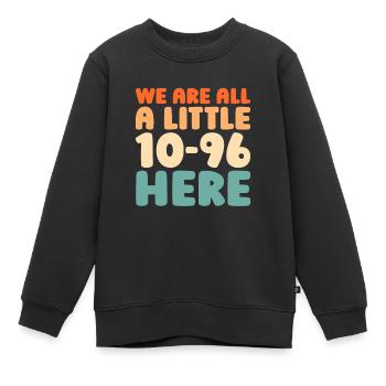 Notruf Leitstelle Einsatzzentrale - Kinder Premium Organic Sweatshirt - Schwarz - Vorne - AI Model Kid Female (0cm)