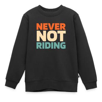 Jet Ski - Sweat Premium enfant bio - noir - Devant - AI Model Kid Female (0cm)