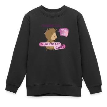 Tschüß Kita - Schulkind - Kinder Premium Organic Sweatshirt - Schwarz - Vorne - AI Model Kid Female (0cm)