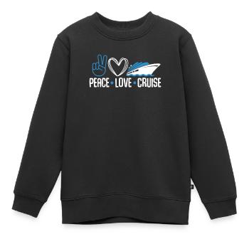 Kreuzfahrt - Kinder Premium Organic Sweatshirt - Schwarz - Vorne - AI Model Kid Female (0cm)