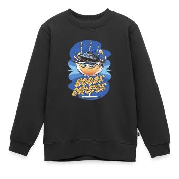 Croisière - Sweat Premium enfant bio - noir - Devant - AI Model Kid Female (0cm)