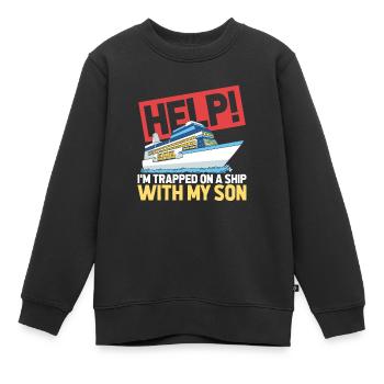 Kreuzfahrt - Kinder Premium Organic Sweatshirt - Schwarz - Vorne - AI Model Kid Female (0cm)