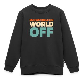 Motoneige Motoneige - Sweat Premium enfant bio - noir - Devant - AI Model Kid Female (0cm)