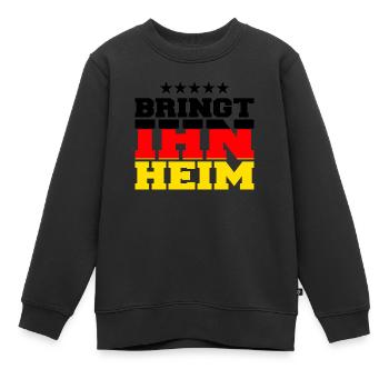 bringt ihn heim! WM pokal - Kinder Premium Organic Sweatshirt - Schwarz - Vorne - AI Model Kid Female (0cm)
