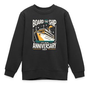 Kreuzfahrt - Kinder Premium Organic Sweatshirt - Schwarz - Vorne - AI Model Kid Female (0cm)
