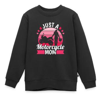 Moto Motard Moto Moto Nut - Sweat Premium enfant bio - noir - Devant - AI Model Kid Female (0cm)