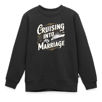 Kreuzfahrt Verheiratet - Kinder Premium Organic Sweatshirt - Schwarz - Vorne - AI Model Kid Female (0cm)