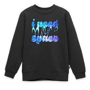 Benötigen Sie mehr Platz - Kinder Premium Organic Sweatshirt - Schwarz - Vorne - AI Model Kid Female (0cm)
